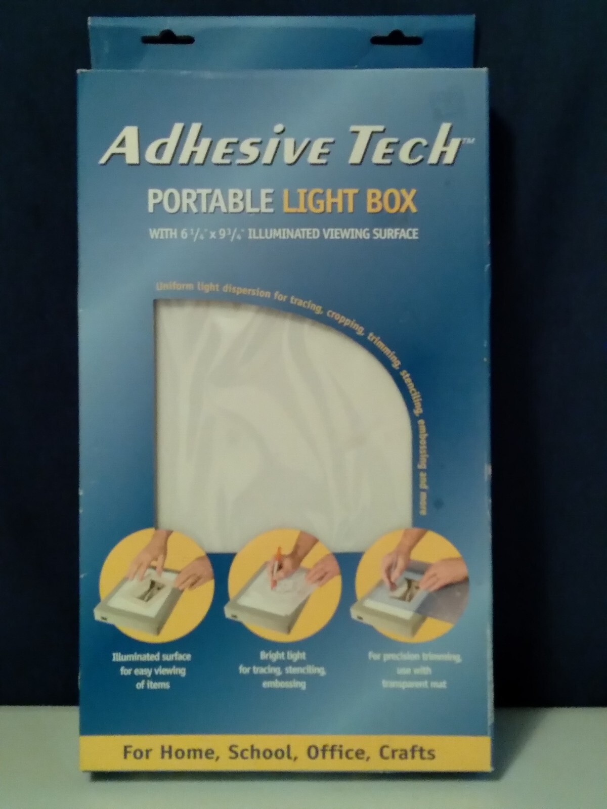 Portable Light-Up Box Made By Adhesive Tech - for Crafts, School, Office, Home
