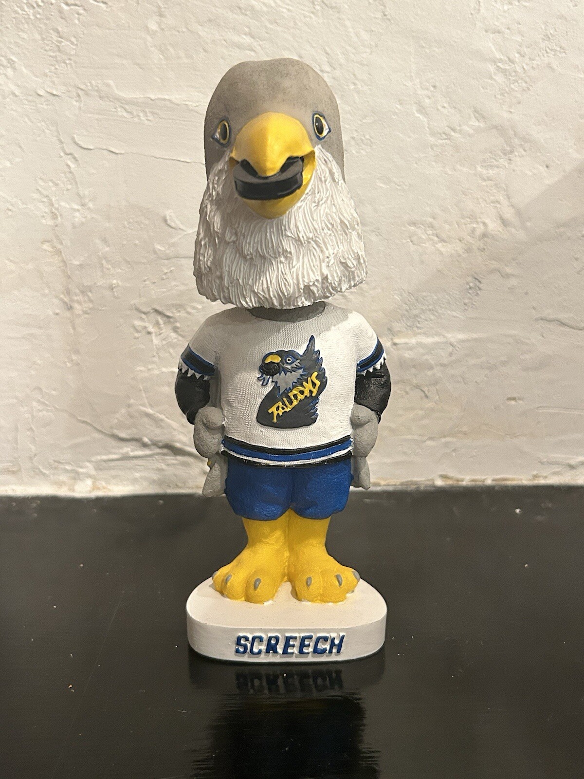 Springfield Falcons Mascot Screech Bobblehead In Original Box Bobble Dobbles