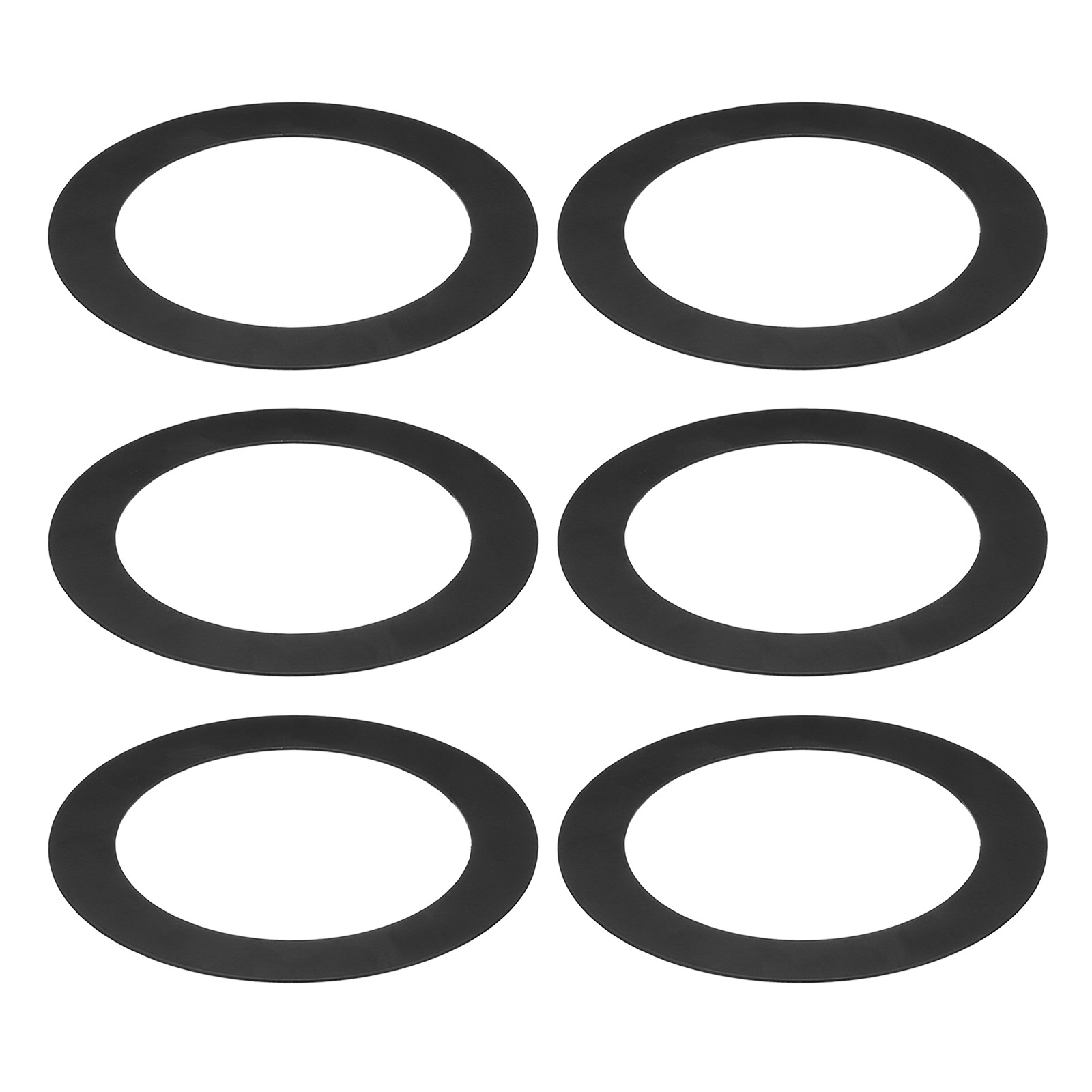 6 Pcs Goof Rings Inner 4.25" Outer 6.77",Cover Recessed Light Trim Black