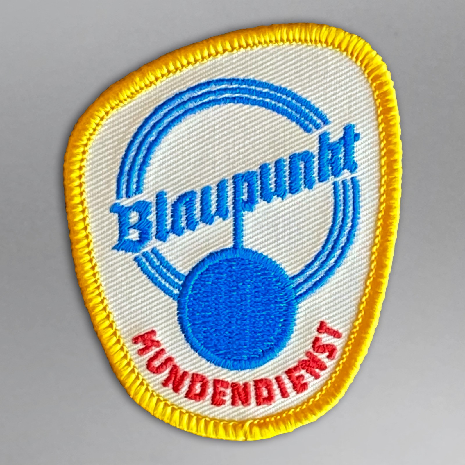 BLAUPUNKT Dealer Service Patch Vintage German Radio and TV, Iron-on & Sew-on,