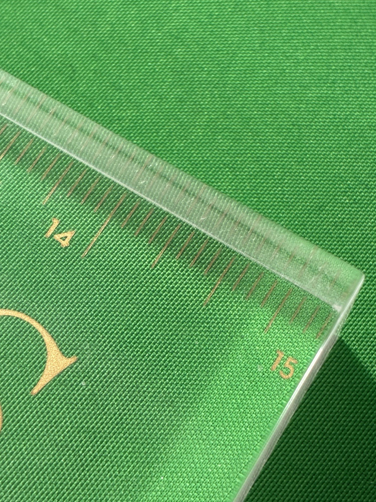 CLEAR GLASS RULER “Fashion Has No Rules” 15 Inches Rare ** FREE SHIPPING *