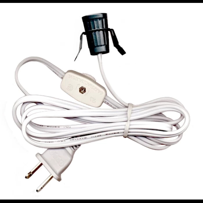 6' light cord Clip light with Switch