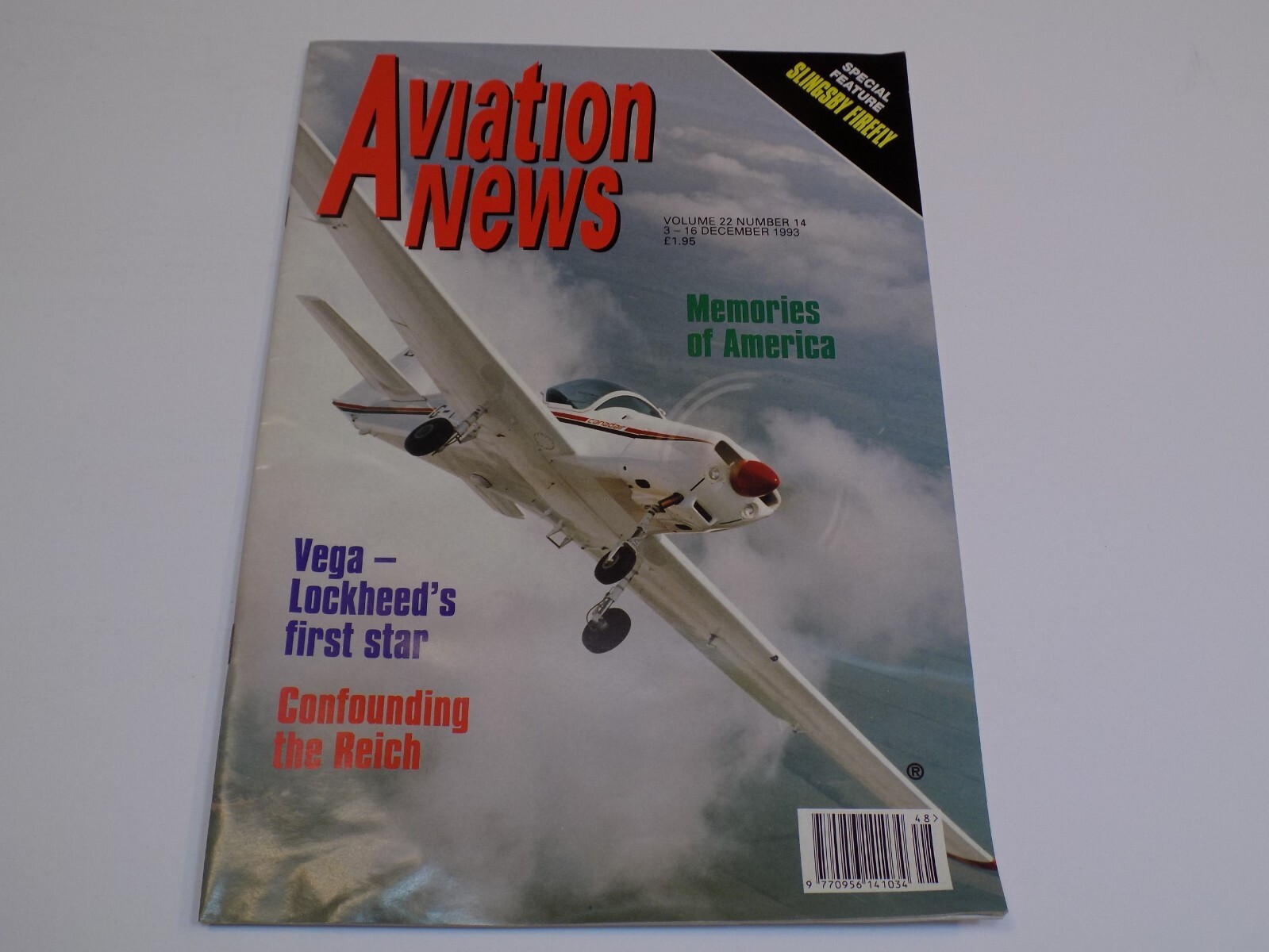 Aviation News Magazine Dec 1993 America Vega Lockheed Reich Slingsby Firefly RAF
