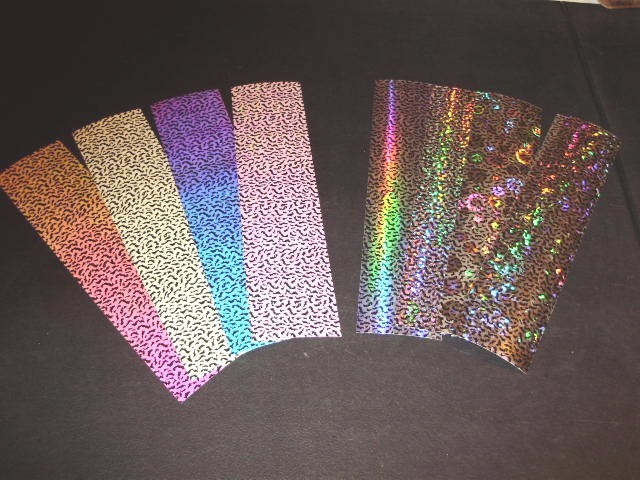 3" x 12" 2 Pack TIGER PRINT Fishing Lure Tape In 7 Varieties in UV, PEARL,& HOLO