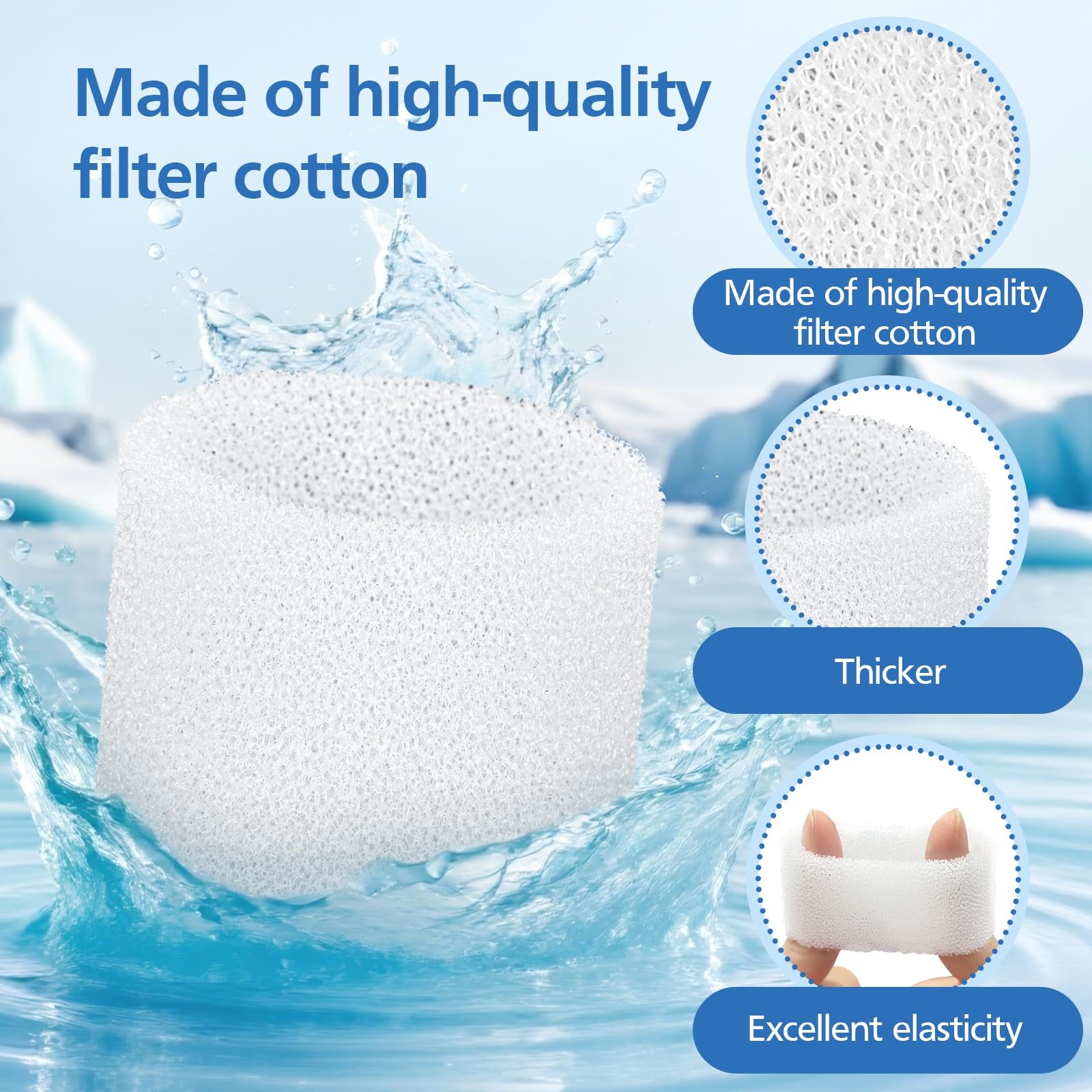 30Pack Top Fill Humidifier Replacement Filter Compatible with LEVOIT Classic1...