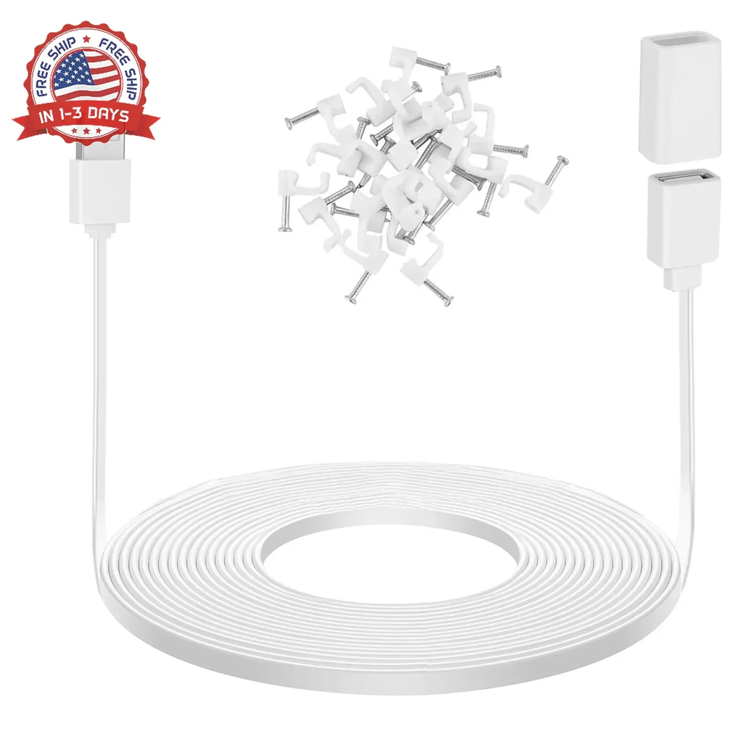 20Ft/6M USB Extension Cable Compatible with WYZE Cam V3/V4/V2,Wyze Cam OG