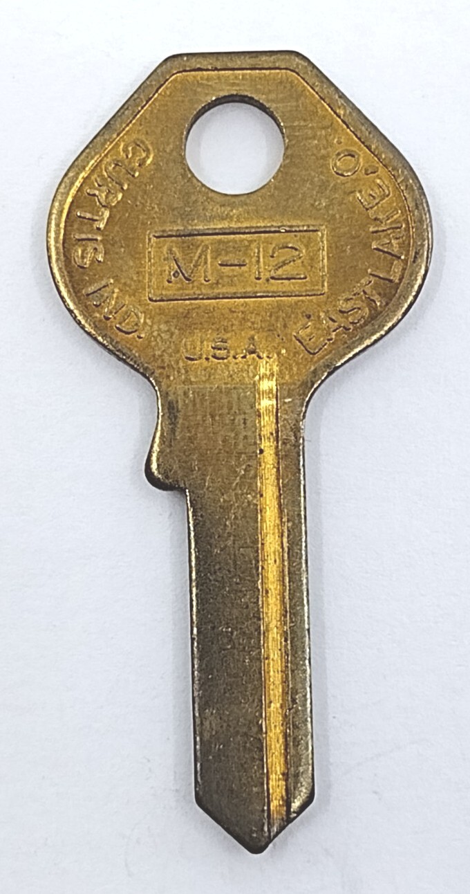 Curtis M-12 Blank Key Eastlake O Appx 1-7-8" Uncut New Old Stock