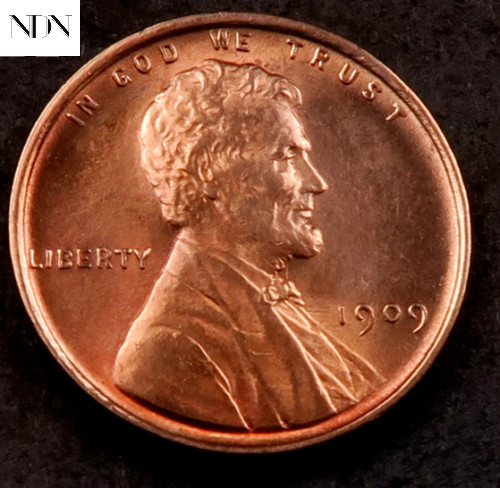 1909 VDB Lincoln Wheat Penny Cent - Gem BU Red