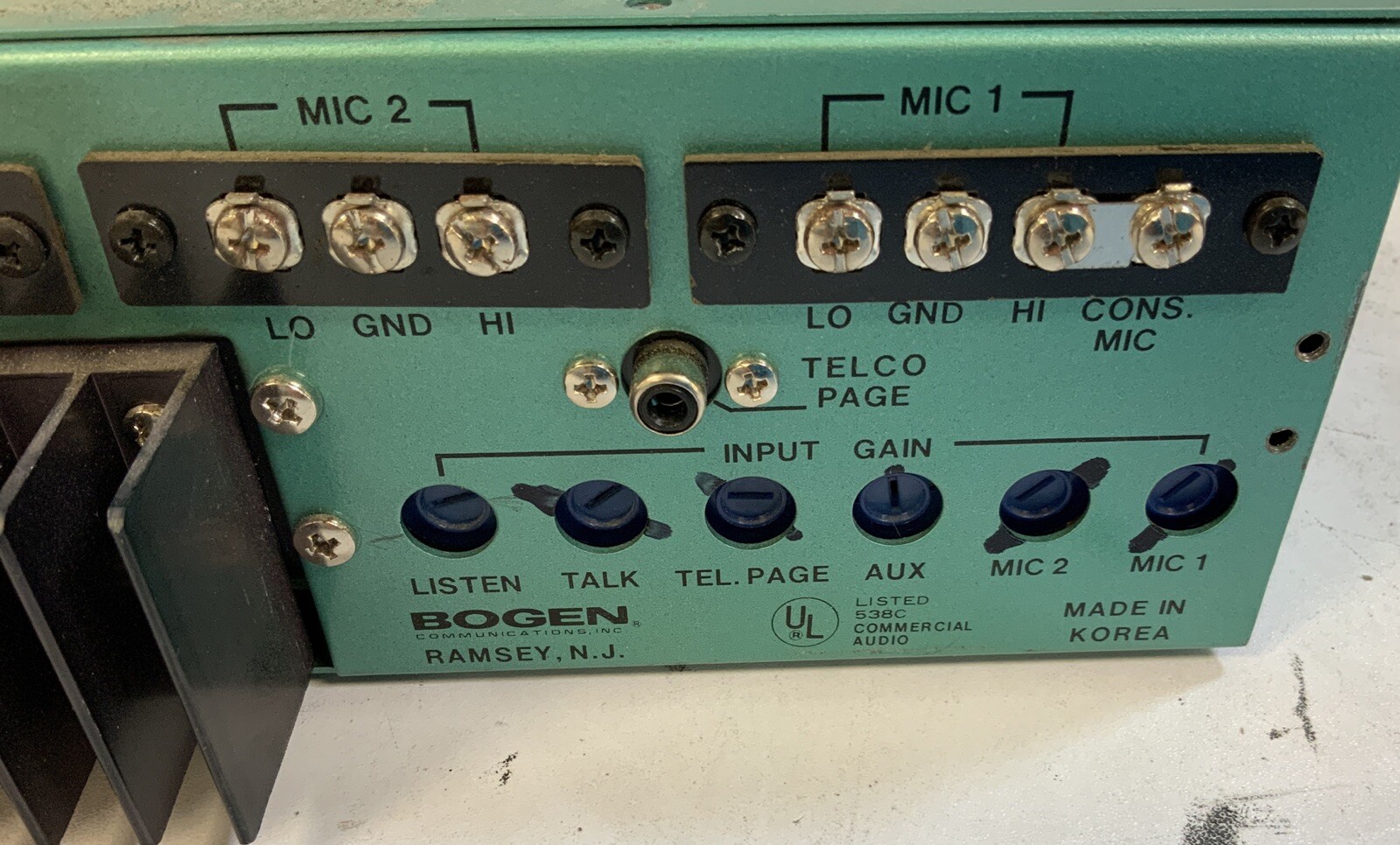 Bogen MCP35A Intercom Master Control Panel 35W-N1A