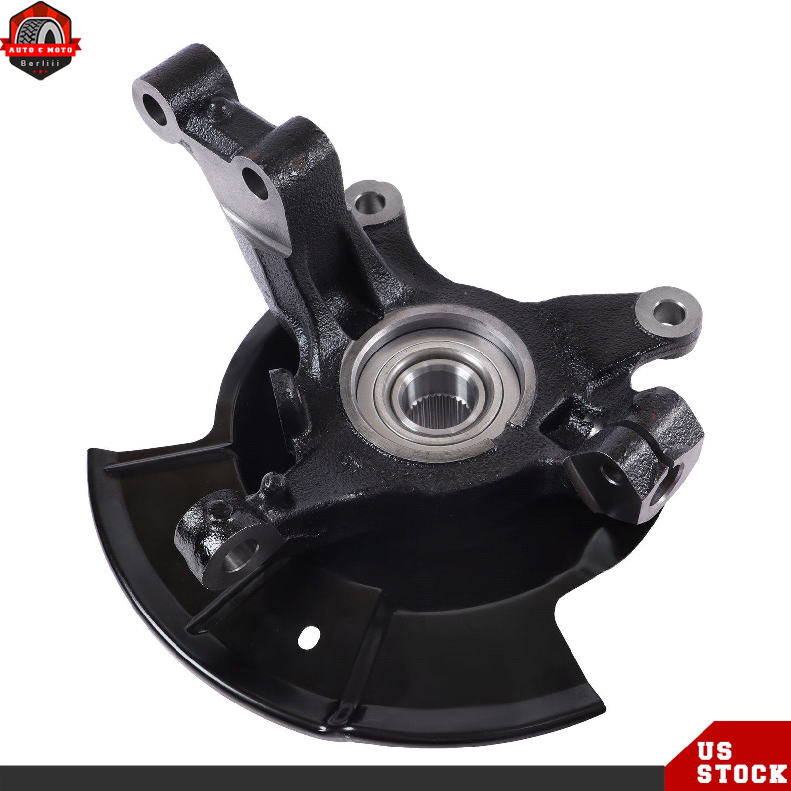For Ford Edge 2007-2010 Pair Front Wheel Hub Bearing Steering Knuckle Assembly