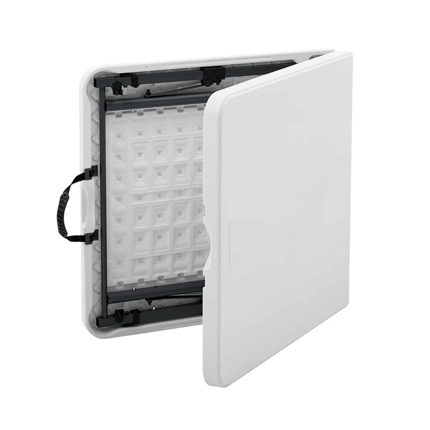 Mainstays 4FT Folding Table Adjustable Height Indoor Outdoor Carry Handle White