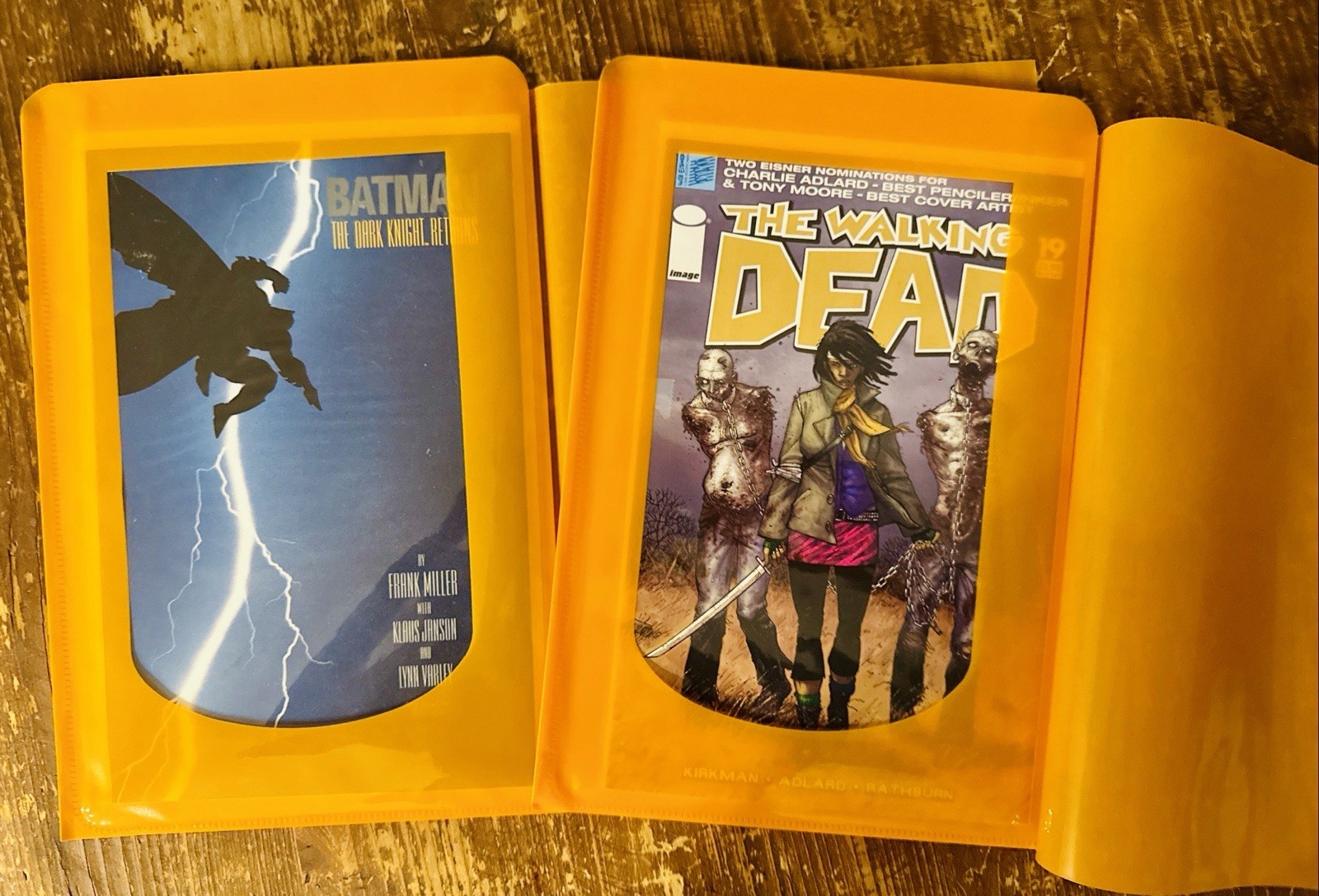 Window Bag & Back board For Comic Signing/Signature Event-CGC, New Orange Color
