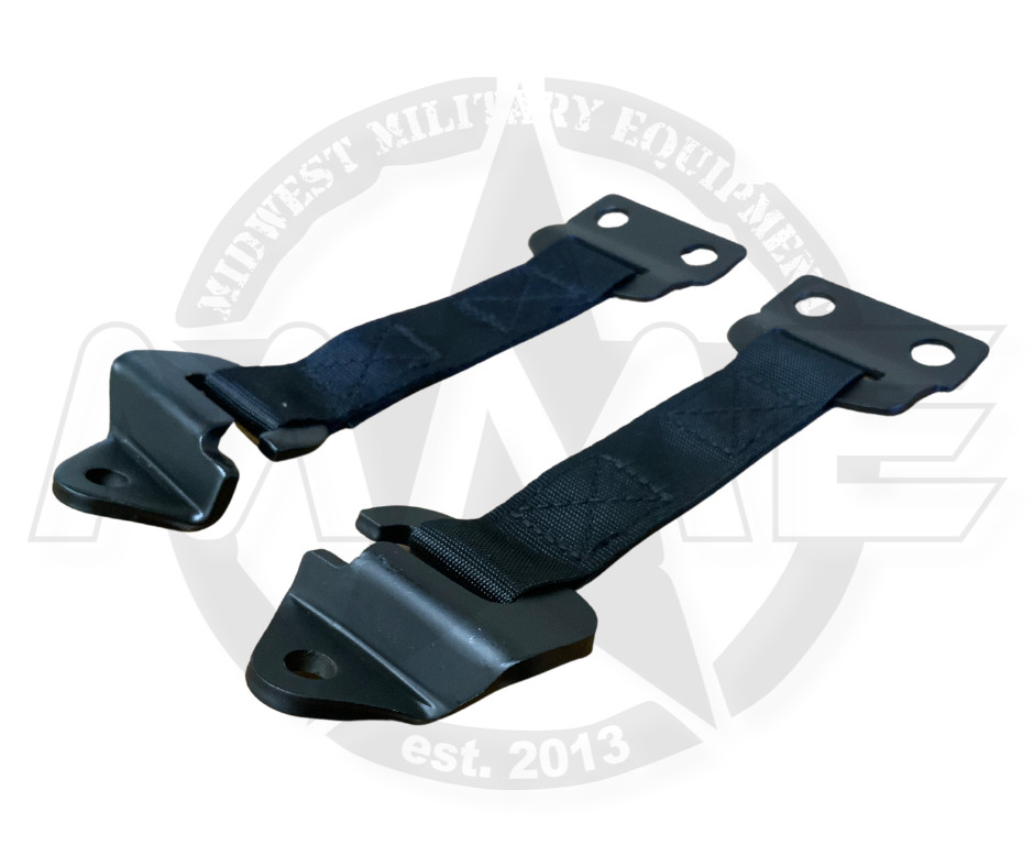 HUMVEE DOOR LIMITER STRAP AFTERMARKET BLACK (Set of 2) M998/M1123/M1165/M1045