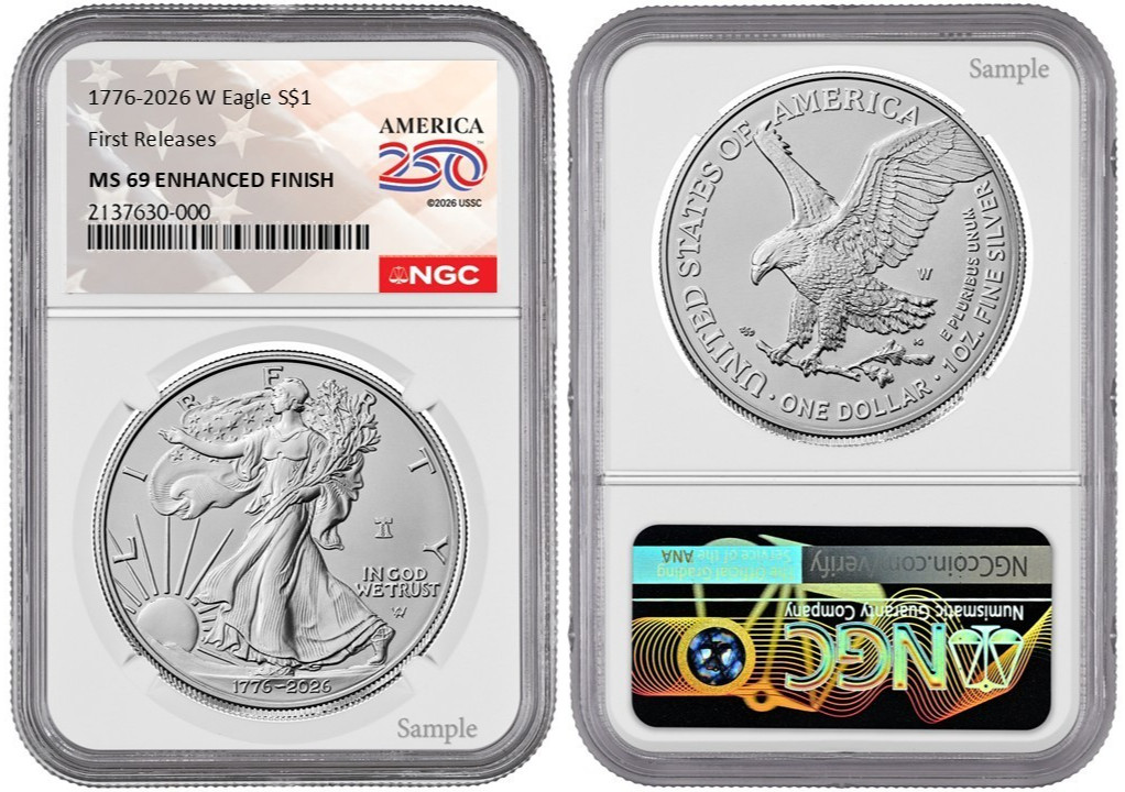 2026 W Silver American Eagle $1 Enhanced Finish NGC MS69 First Releases #2830