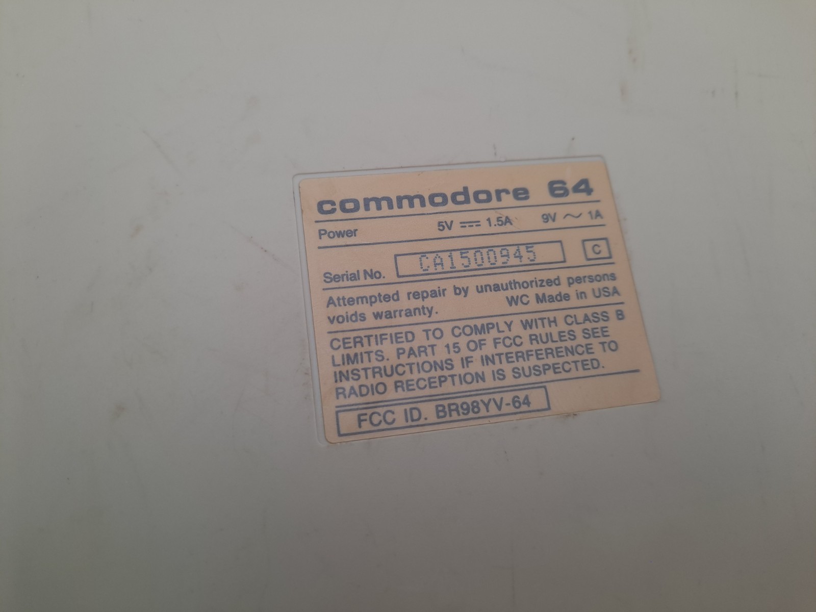 Lot 2 Commodore 64 C C64 Computer Consoles Tested No Accessory see Video