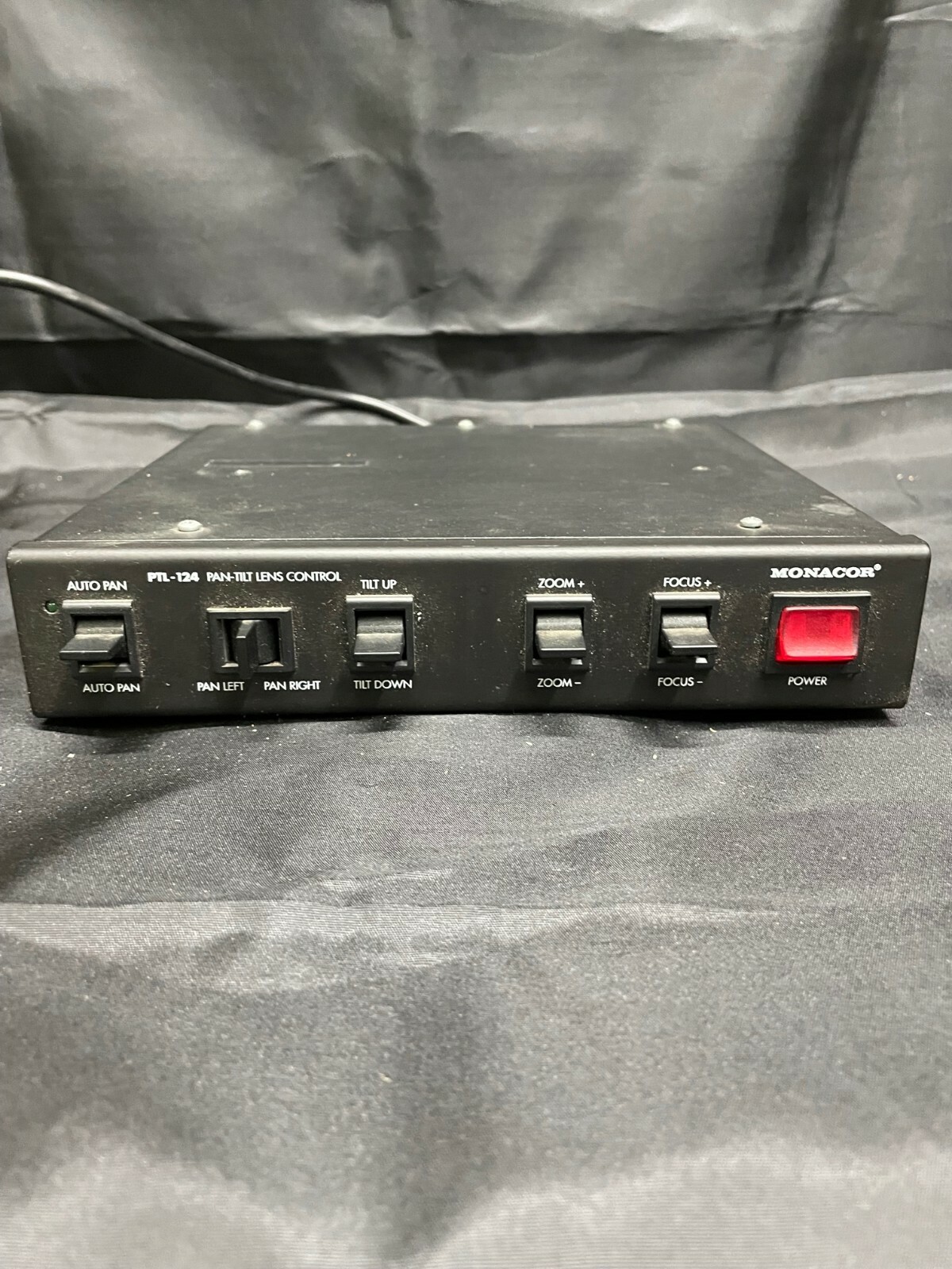 Monacor Pan Tilt Lens Control with Pan Head