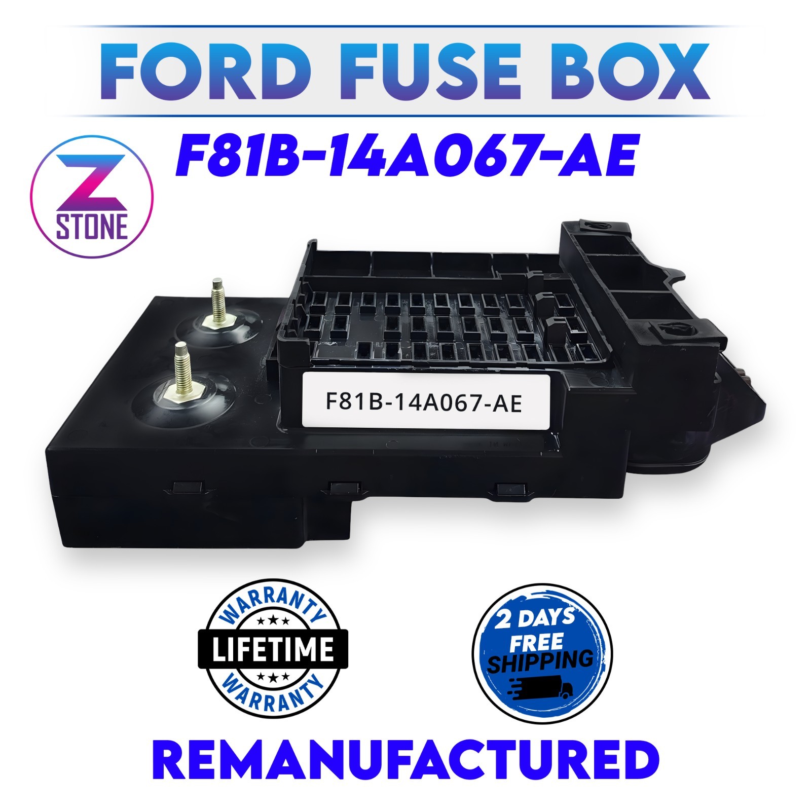 REBUILT F81B-14A067-AE 99 FORD F250 F350 INTERIOR FUSE BOX 2DAY SHIPPING
