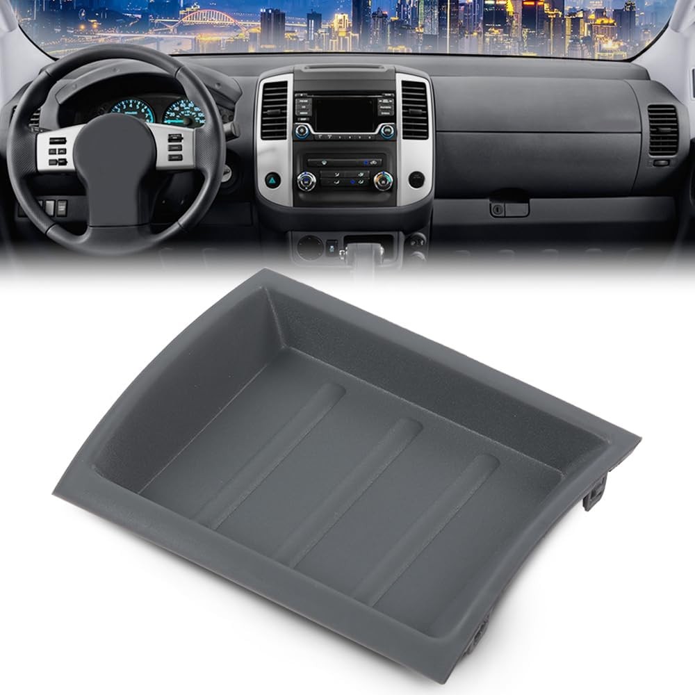 For Nissan Xterra 2005-2013 Car Upper Dash Bezel Storage Box Gray 68252-ZS40C