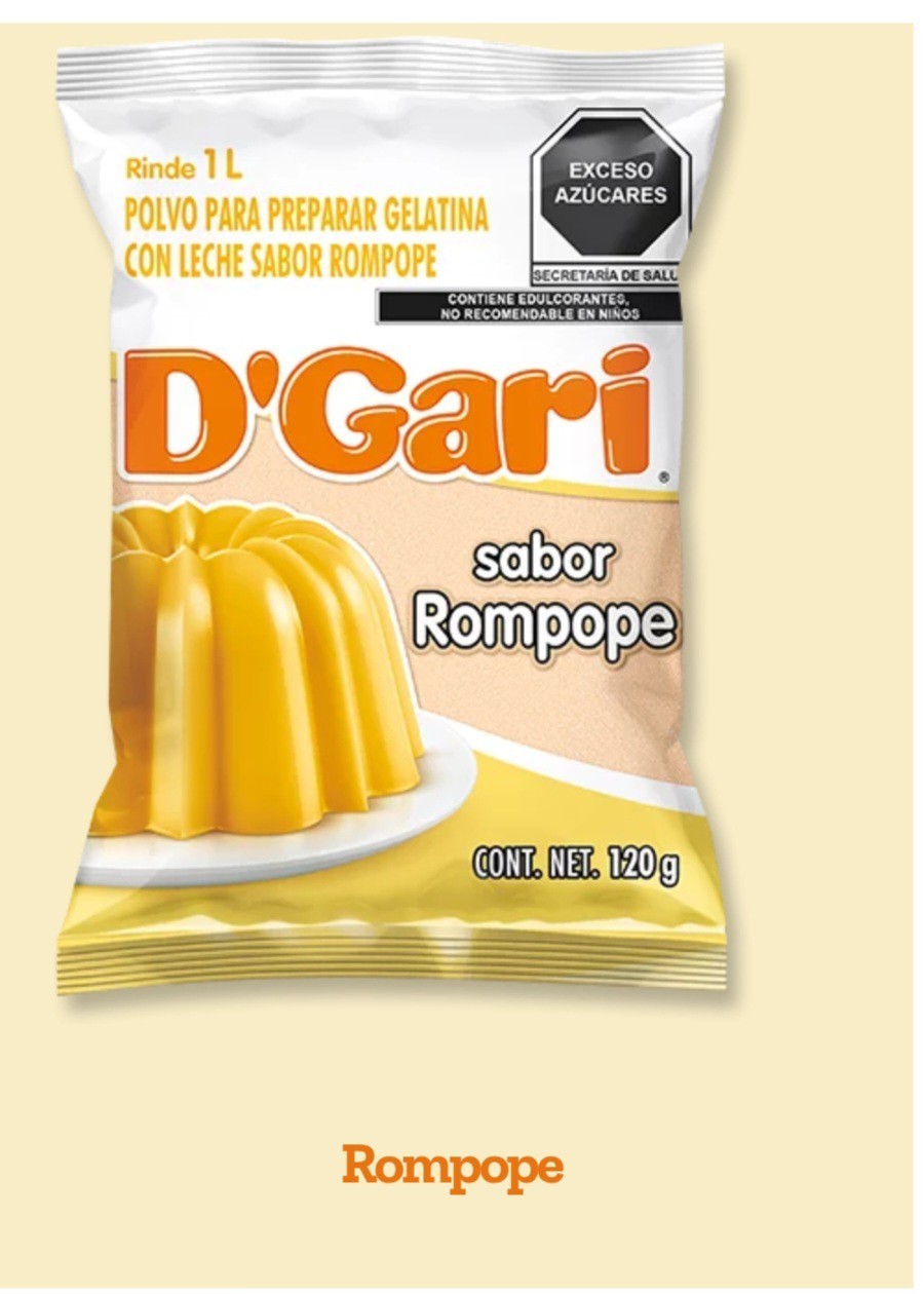 D'Gari Milk Gelatin Powder Rompope Flavor Gelatina Mexicana (Get 3bag/120g)