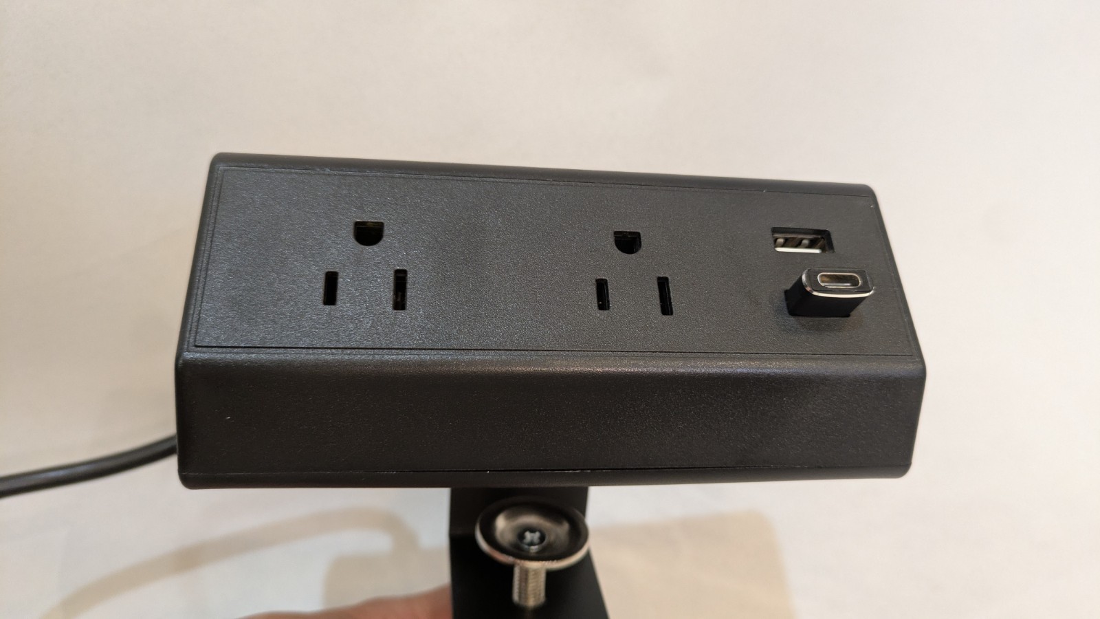 Desk Clamp Power Strip USB Desktop Mount . USB and USB-C Adapter