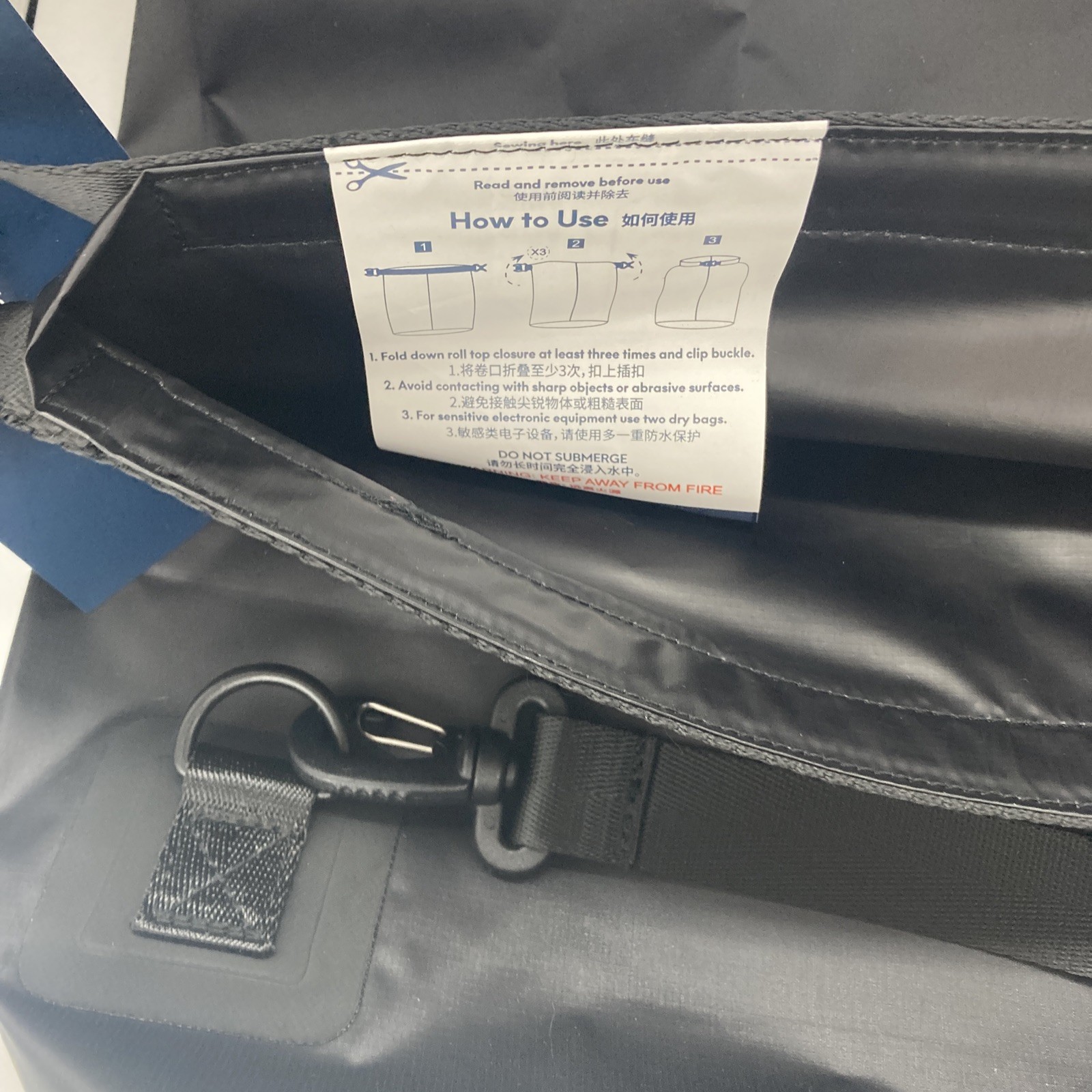 Haimont 25L Waterproof Dry Bag Black - Laminated TPU