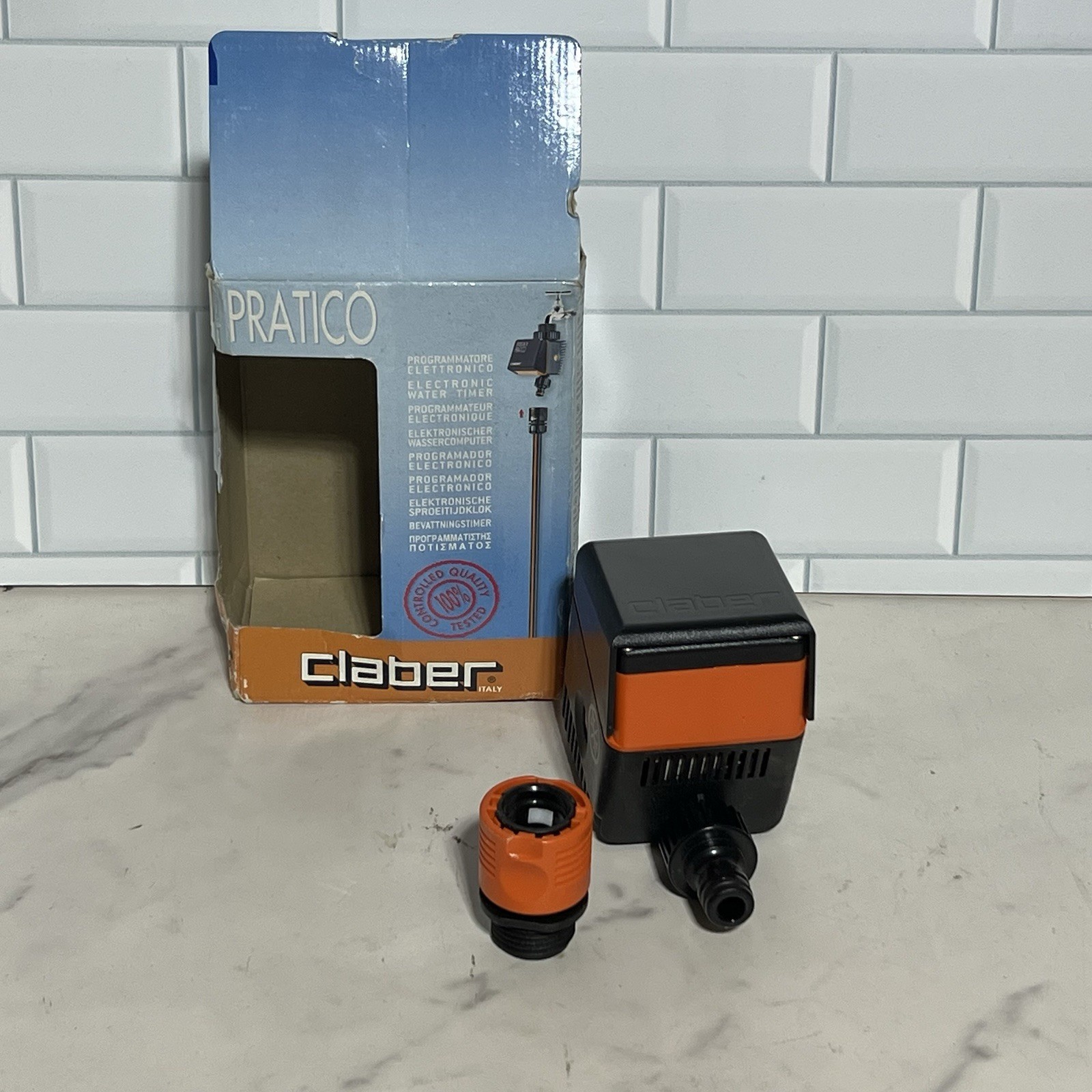 Claber Pratico Timer New Open Box Rain Jet 8493 Programmable