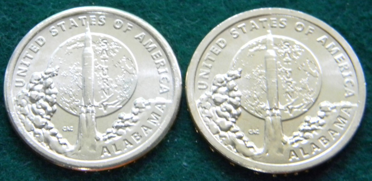 2024 P&D ALABAMA SATURN V ROCKET INNOVATION DOLLAR UNCIRCULATED (2 COIN SET)