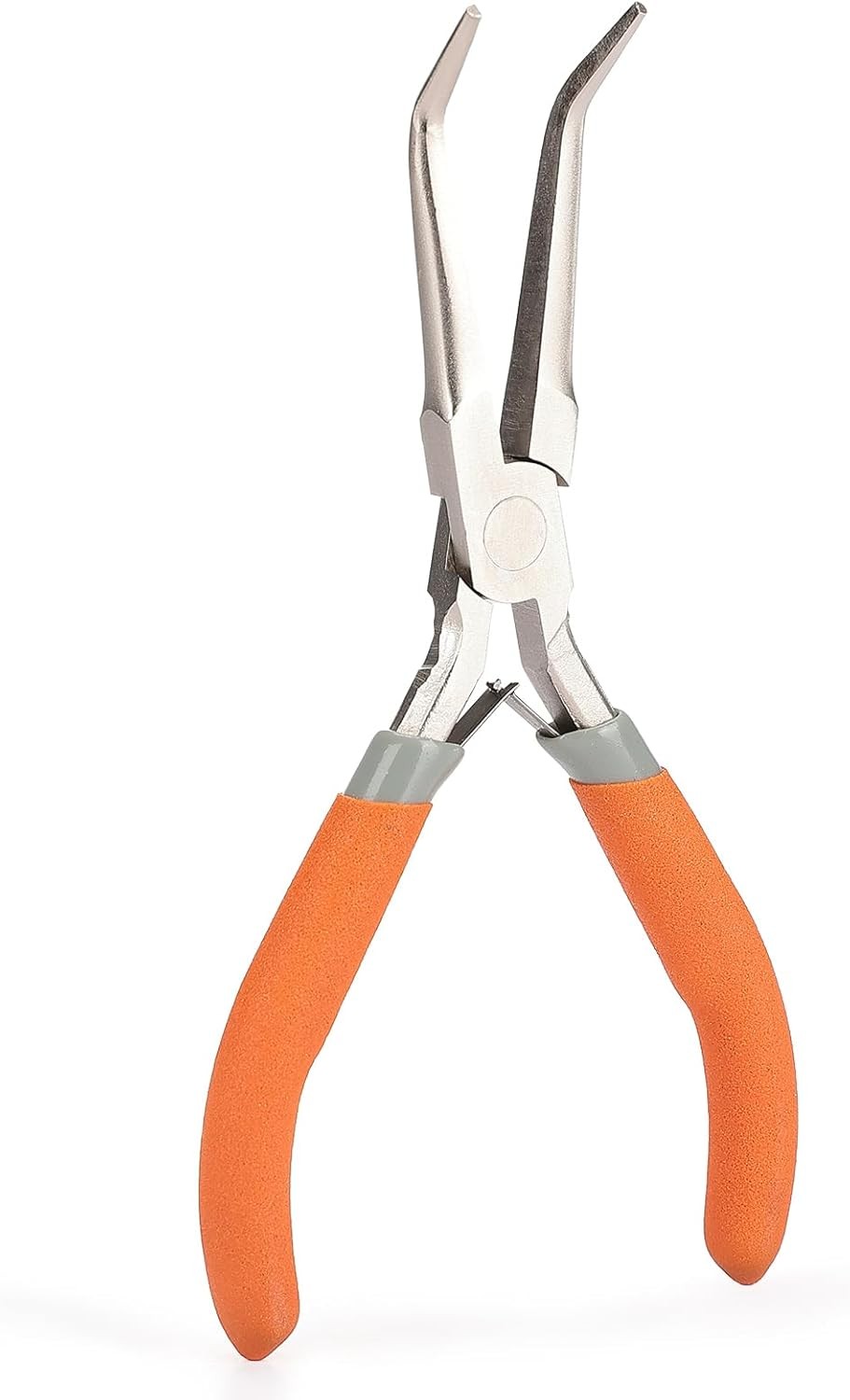 Fish Bone Pliers/Tweezers 6 Inches Bent nose pliers Curved 6inch, Orange