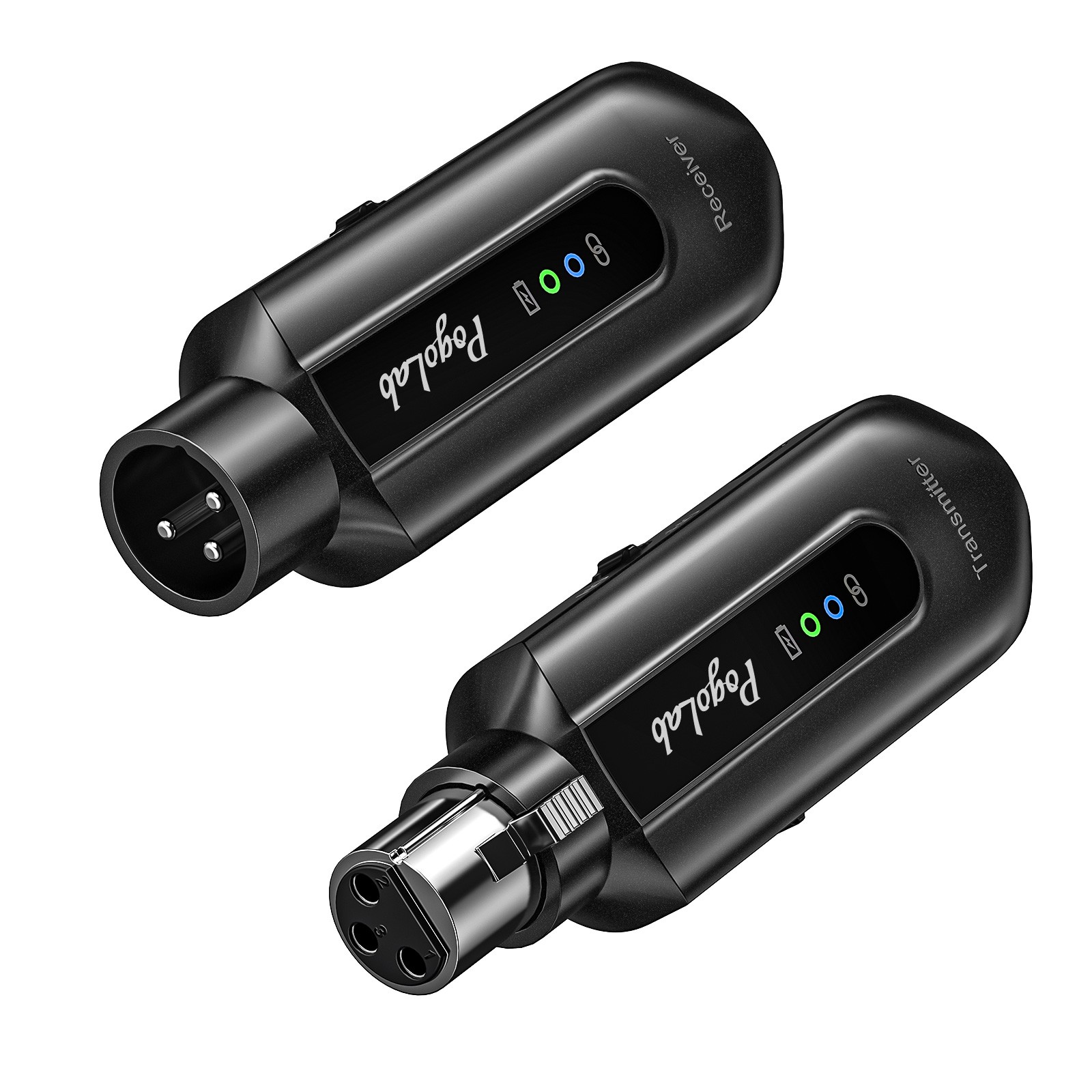 2.4GHz Wireless XLR Transmitter Receiver for Dynamic Mic 48V Condenser Mic Mixer