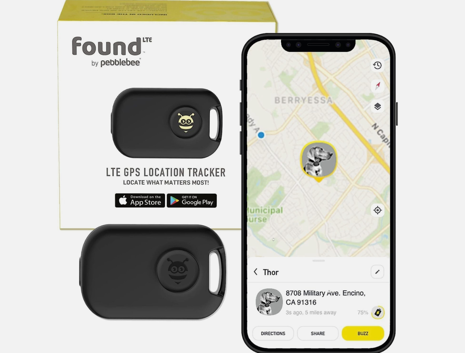 BRAND NEW Pebblebee Found LTE Cellular GPS Location Tracker