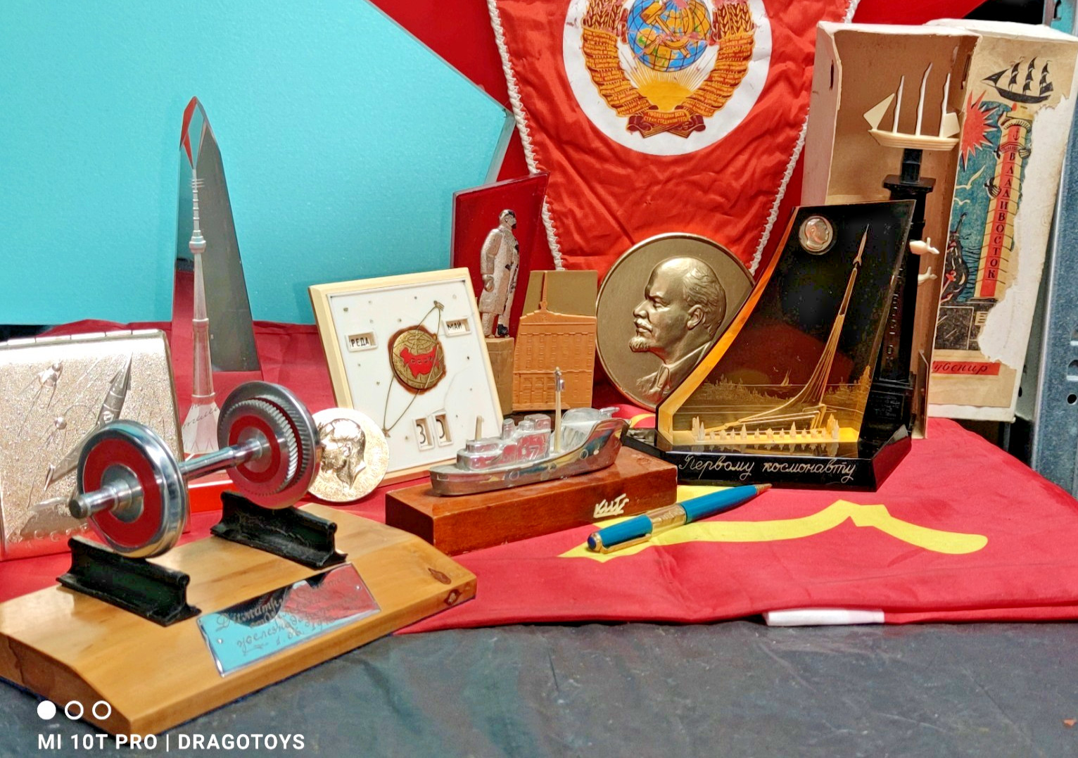 VINTAGE TRAIN MODEL TABLETOP EDUCATION SCHOOL LAB DESKTOP USSR CCCP SOUVENIR