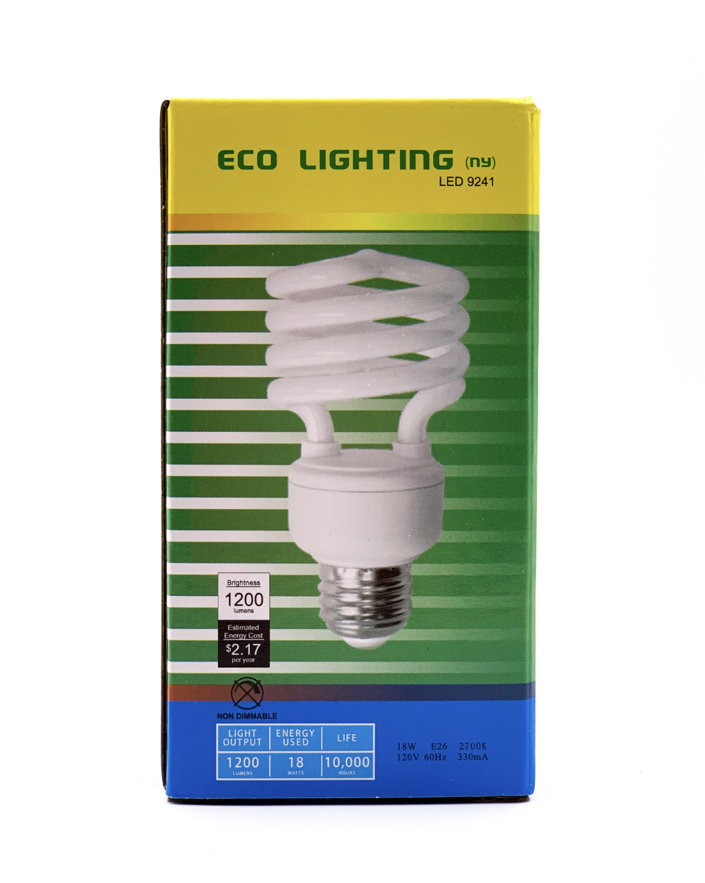 1 Bulb,18W(75W Equivalent), Mini Spiral CFL Bulb, E26 Base, Warm White,UL Listed