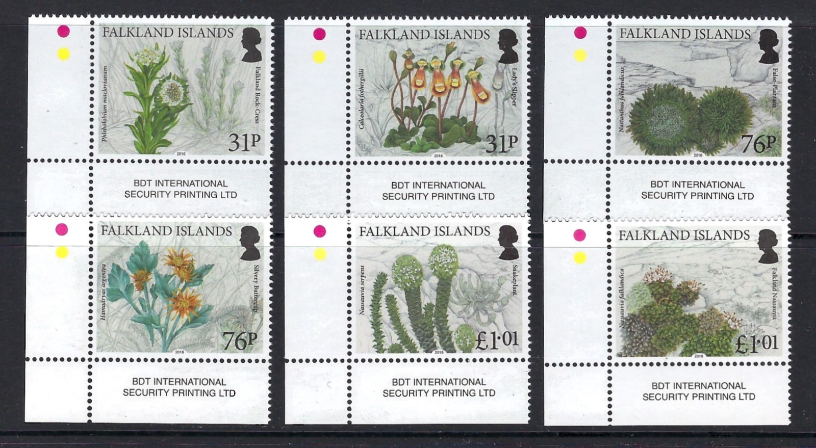 FALKLAND ISLANDS #1173-78 MINT, NH
