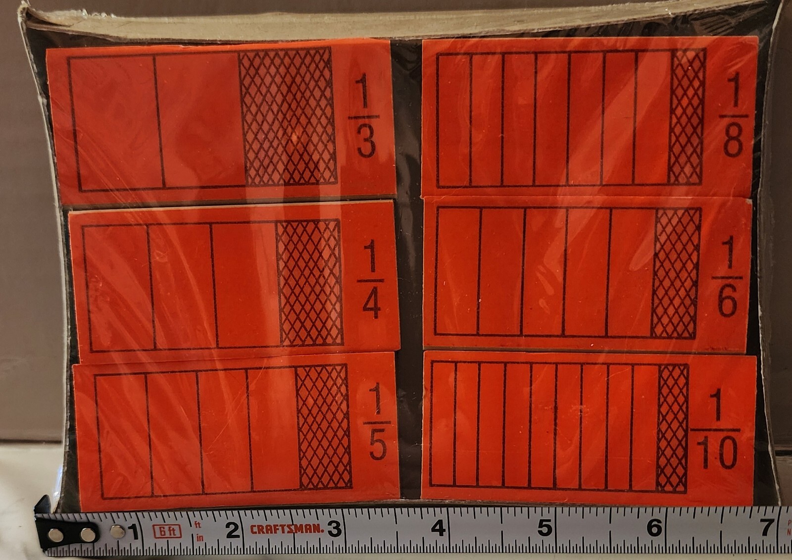 Fraction Rubber Stamps - Teachers