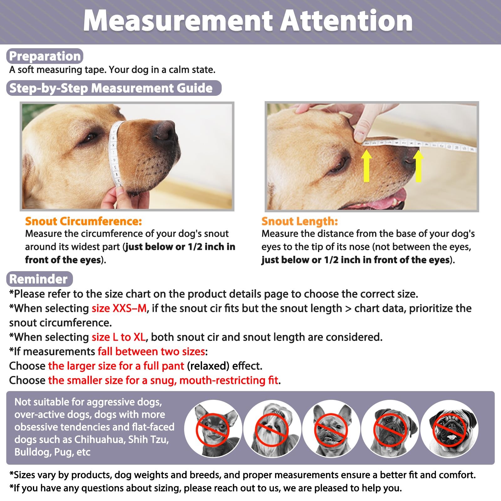 Dog Muzzle, Patented Mesh Soft Muzzles for Large Medium Small Dogs Poodle Hus...