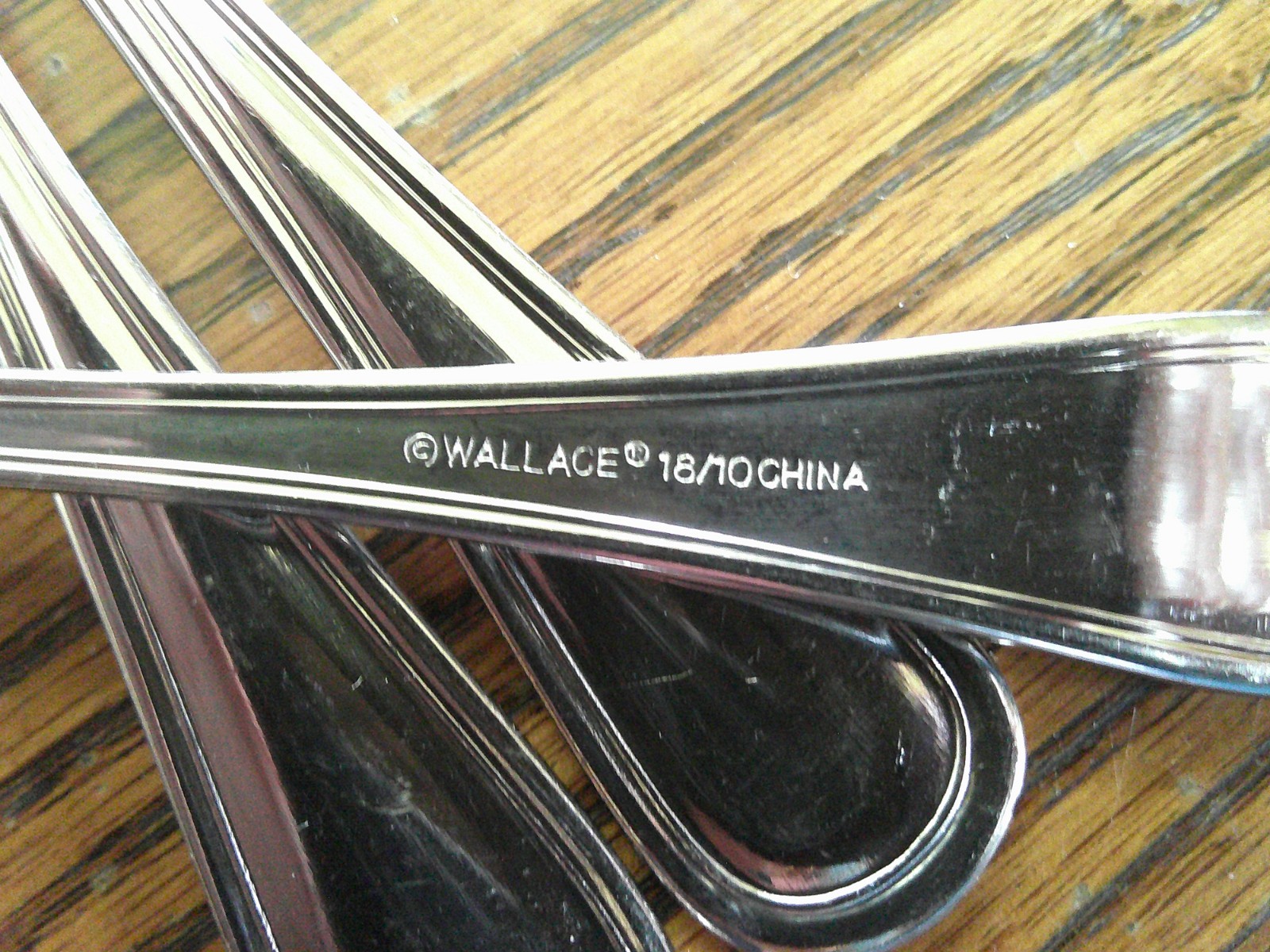 Wallace Royal Thread Stainless Steel Flatware 7 Teaspoons U6
