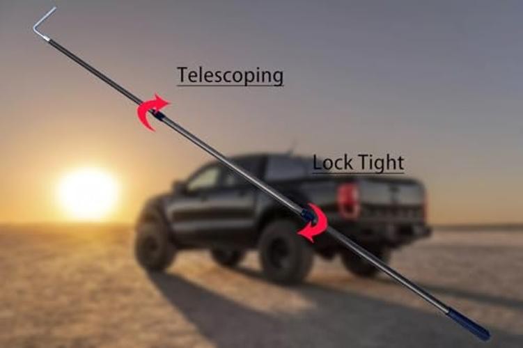 Telescoping Truck Bed Hook - 83" Pickup Cargo Grabber with Telescoping Handle