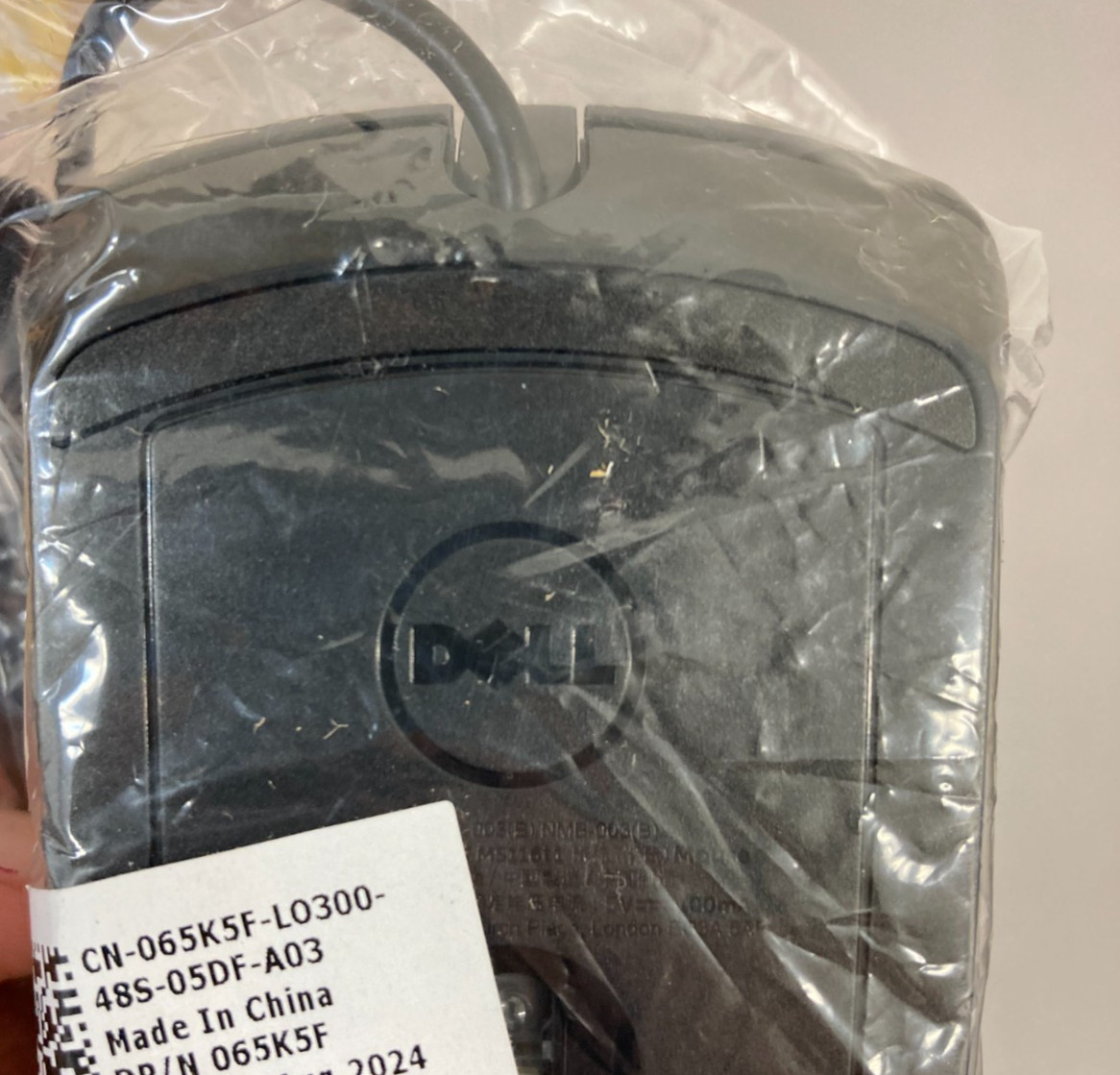 NEW Dell MS116-BK Black Basic USB Optical Mouse w/ Scroll Wheel | MS116t1-065K5F