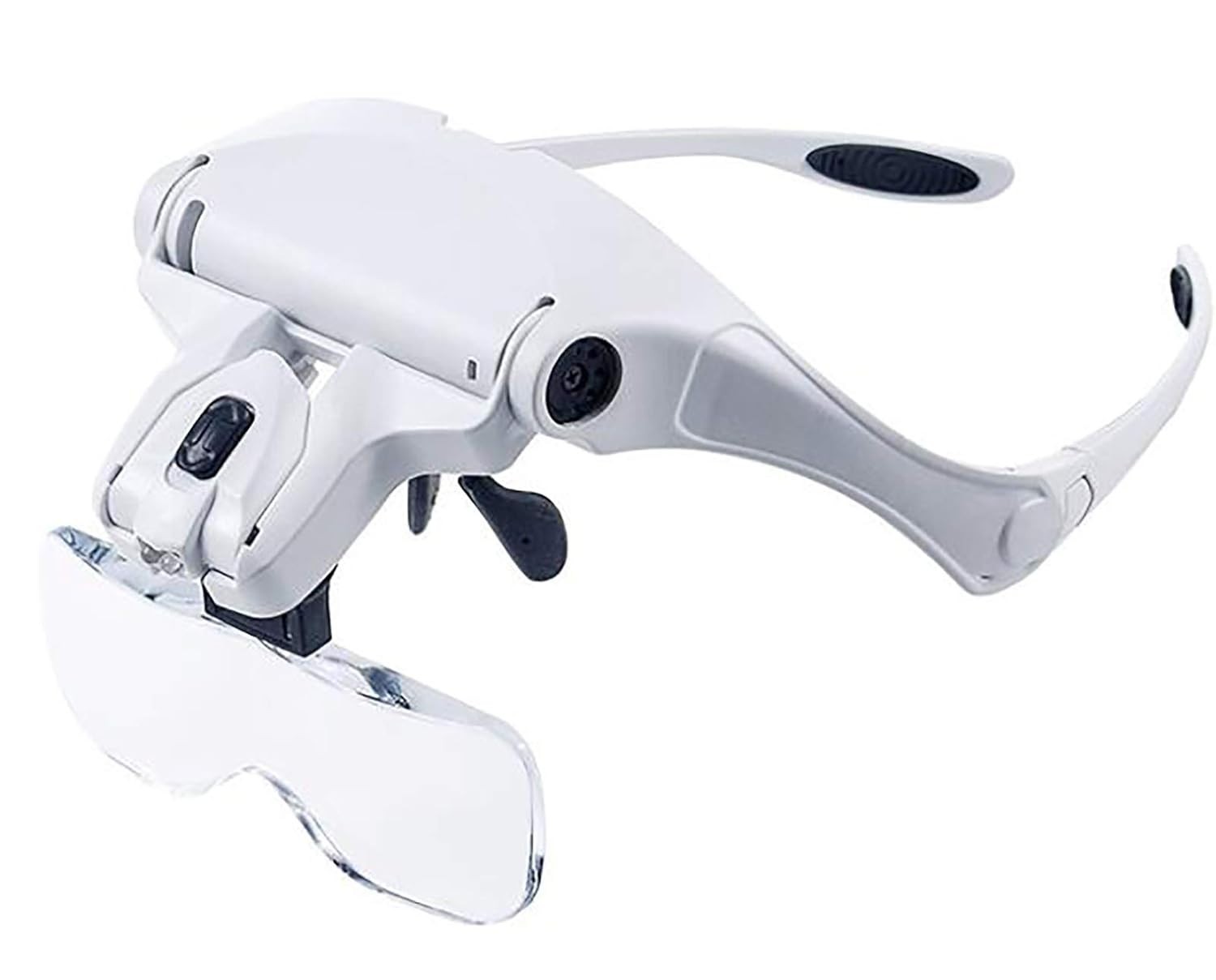 PIA INTERNATIONAL®  5 LENS Adjustable Headband Magnifier with 2 LED