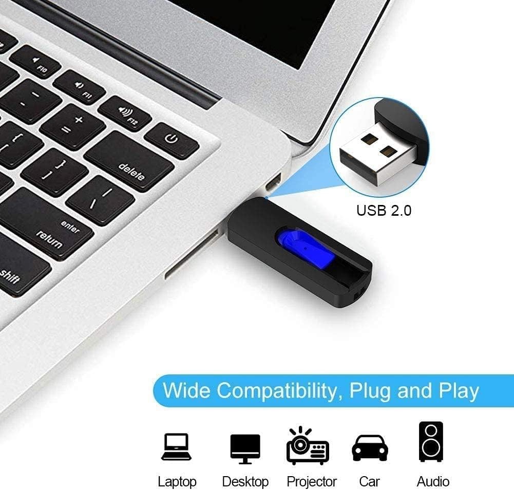 Compact 64GB USB Flash Drive Set - 5 Mixed Colors with Easy Retract Feature