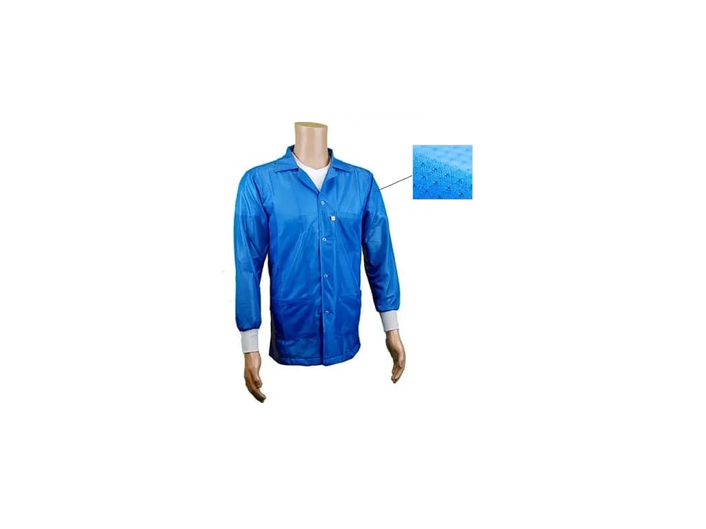 Transforming Technologies JKC9027LB - ESD Jacket, 3/4ths Length, Lapel Collar,