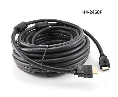 50ft HDMI Heavy Duty 24AWG CL3 Rated M/M Cable w/ Ethernet & Ferrites, H4-2450F