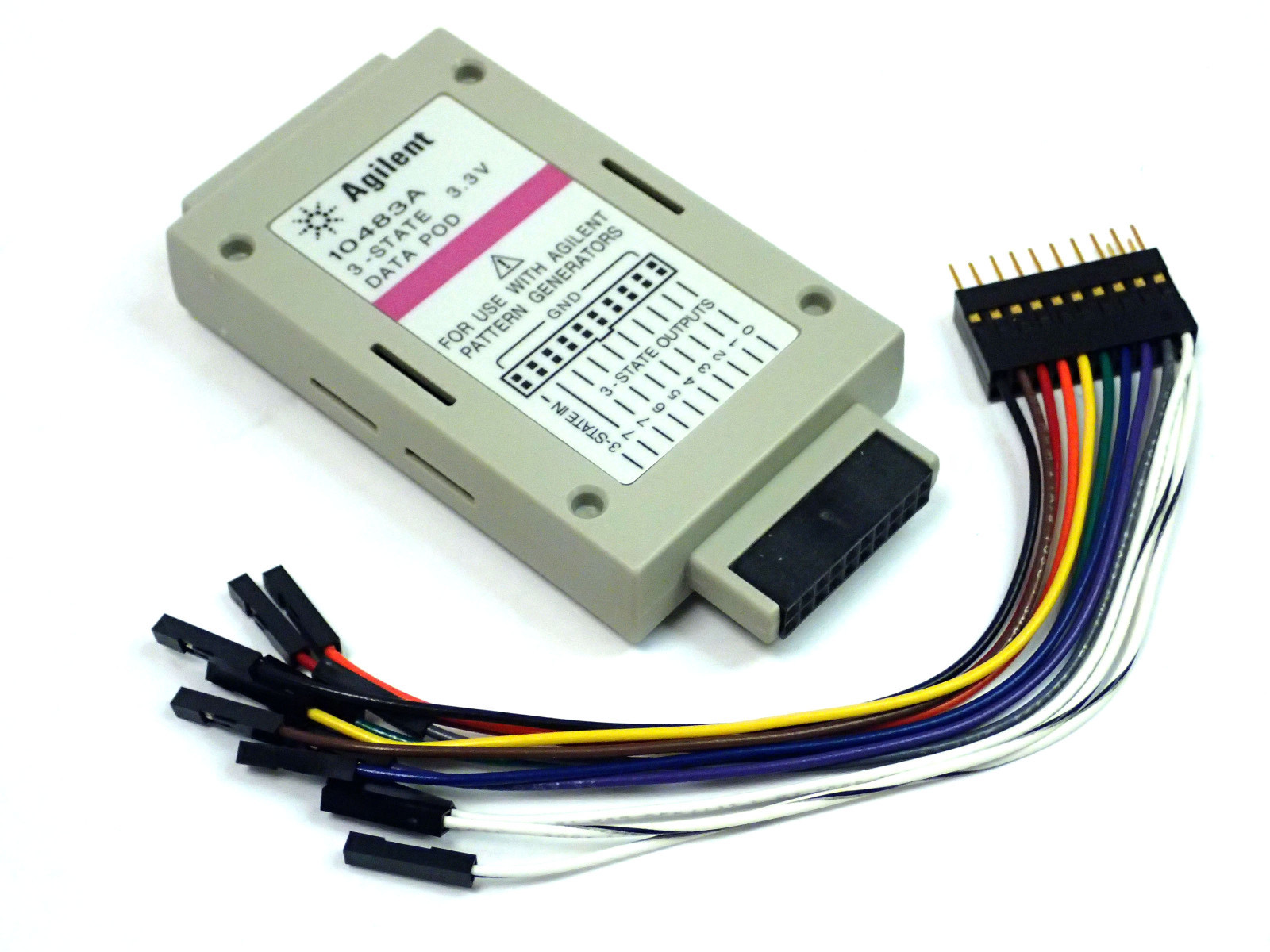 NOS AGILENT 10483A 3-STATE 3.3V PATTERN GENERATOR DATA POD & 10498A PROBE LEAD