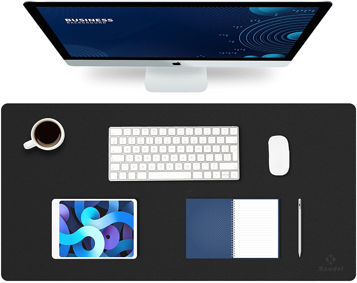 Large Office Leather Desk Mat, Mouse and Keyboard Pad, Computer and Laptop Mat,