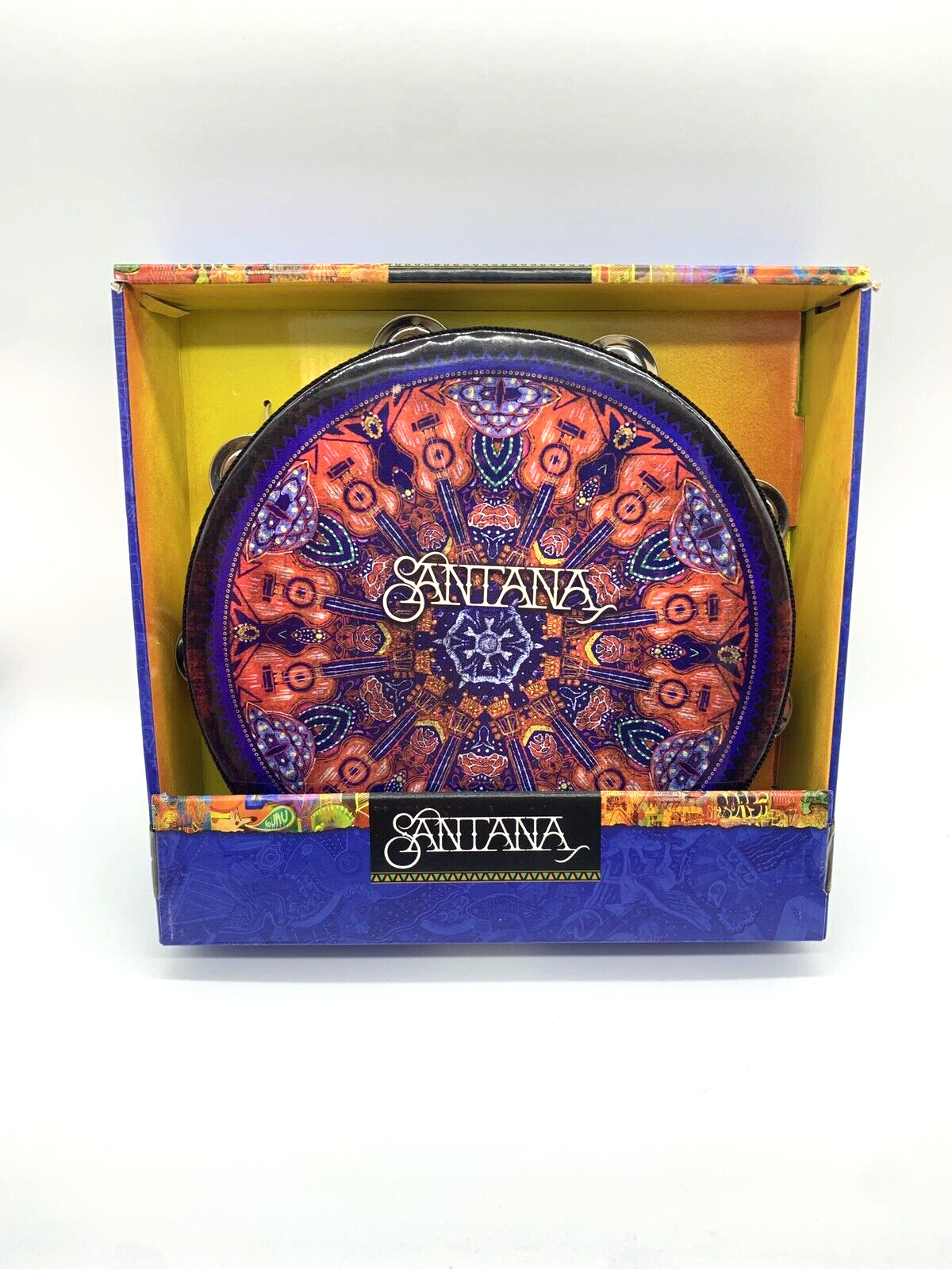 Carlos Santana Tambourine Full Size 10” Brand New NIB Sealed