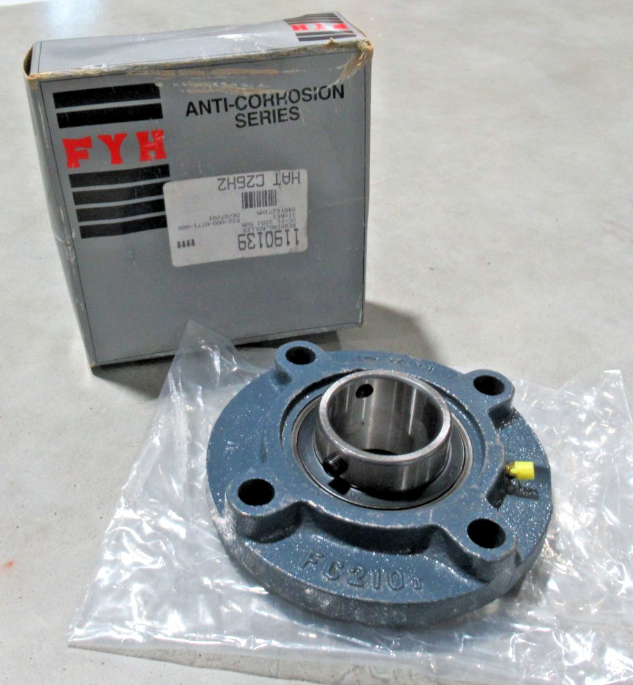 GENUINE FYH FC210J NEW Flange Mount W FYH UC210 Bearing, 50mm *BRAND NEW*