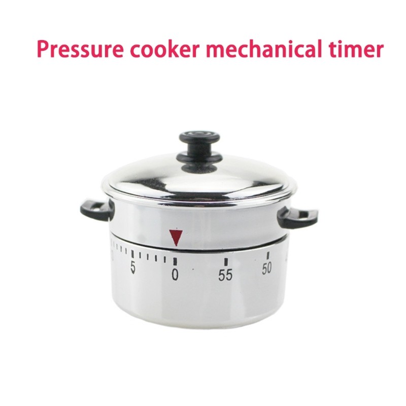 Cute Pressure Cooker Shape Count Down Rotating Alarm Mechanical Cooking Timer