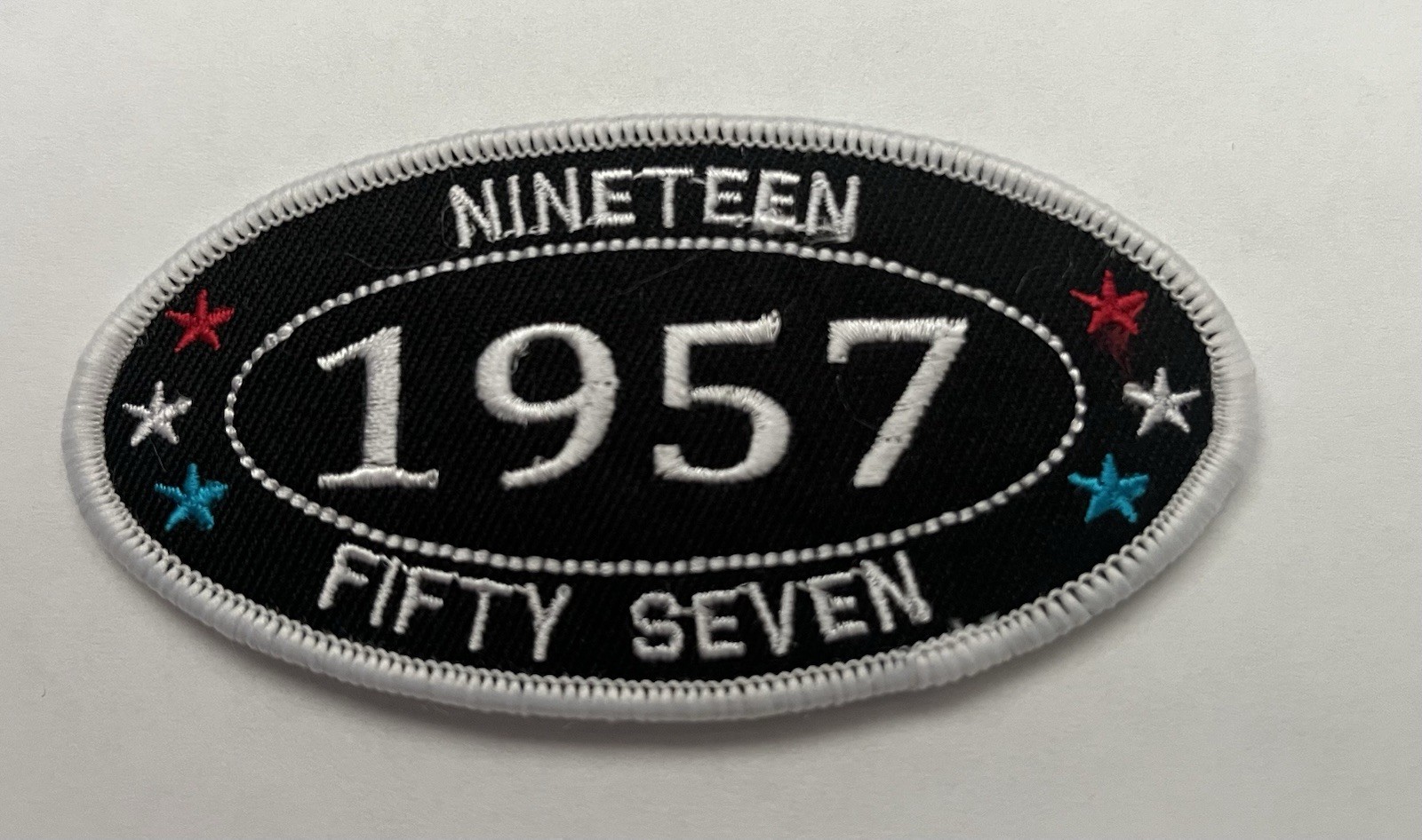 1957 SEW/IRON ON PATCH BADGE EMBLEM EMBROIDERED