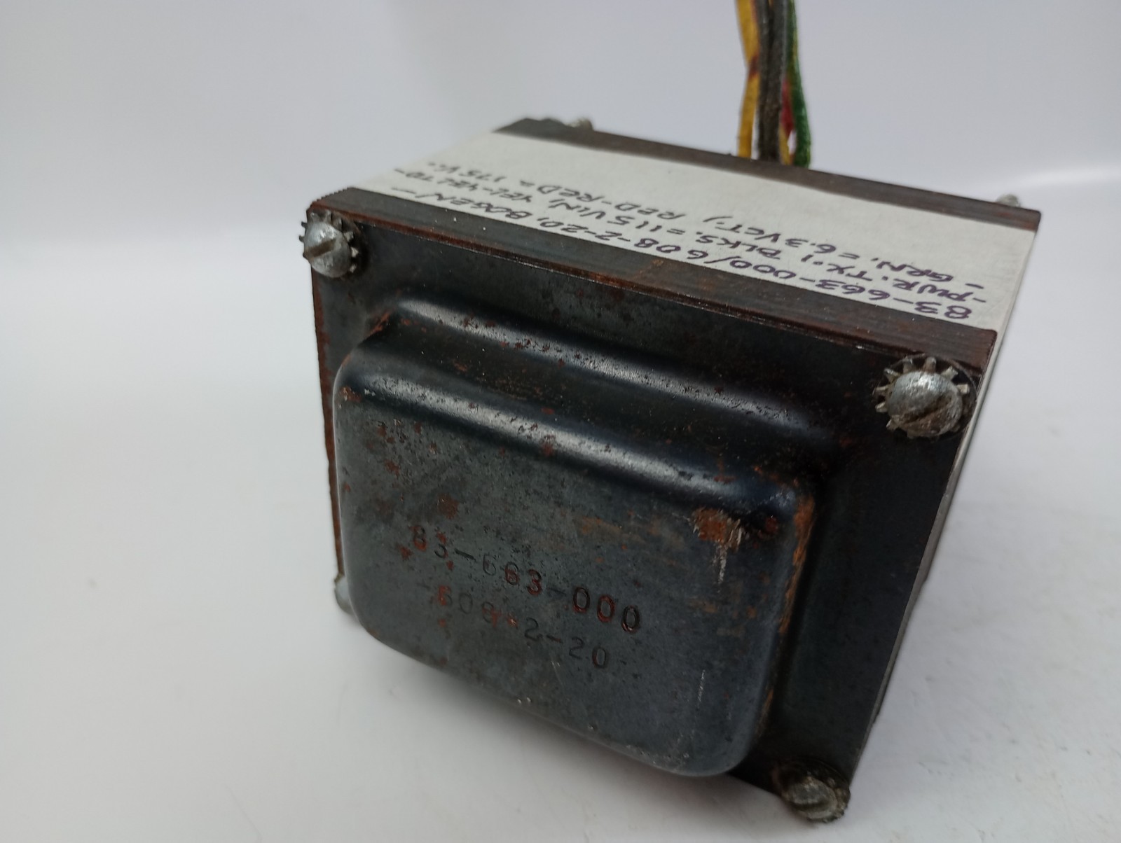 1 Bogem Power Transformer -Tests Good-part 83-663-000