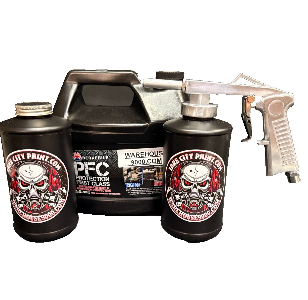 PFC Amber Standard Economy Undercoating Gun Kit (2 B Quart Bottles)